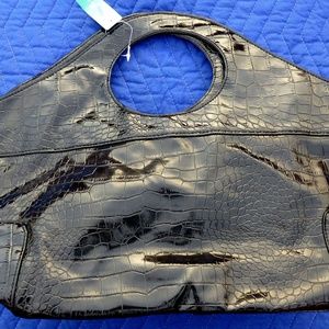 Studio 803 Black Alligator Handbag